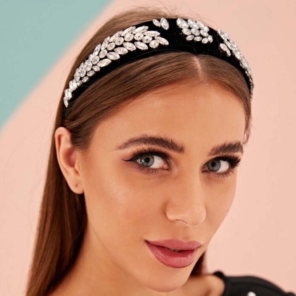 Rhinestone hair hoop